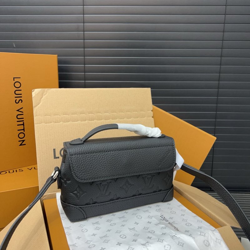 Louis Vuitton Steamer East West Monogram Crossbody Bag Black view