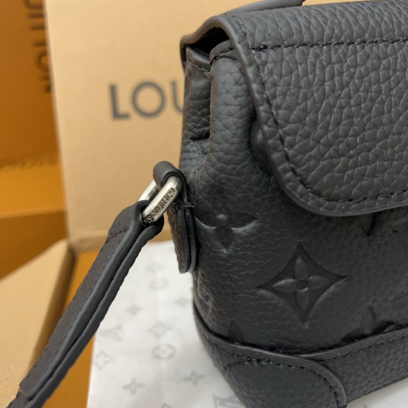 Louis Vuitton Steamer East West Monogram Crossbody Bag Black view
