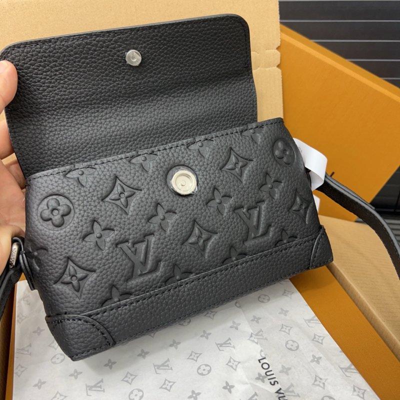 Louis Vuitton Steamer East West Monogram Crossbody Bag Black view