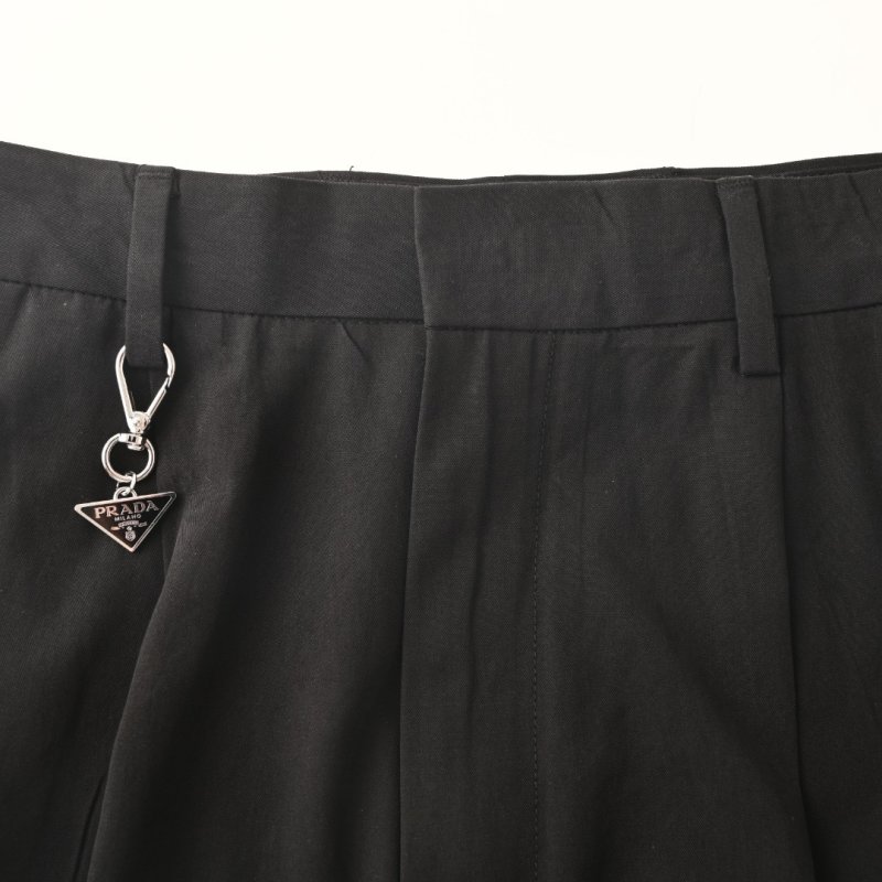 Prada Triangle Logo Black Dress Pants view