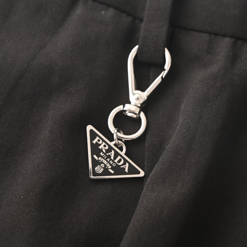 Prada Triangle Logo Black Dress Pants view