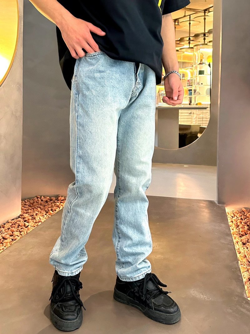 Light Wash Classic Fit Denim Jeans view