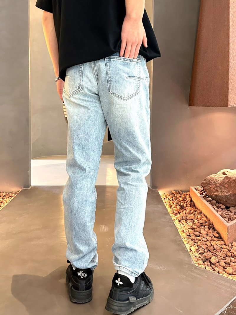 Light Wash Classic Fit Denim Jeans view