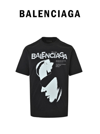 Balenciaga Graphic Print Black T-Shirt view 7
