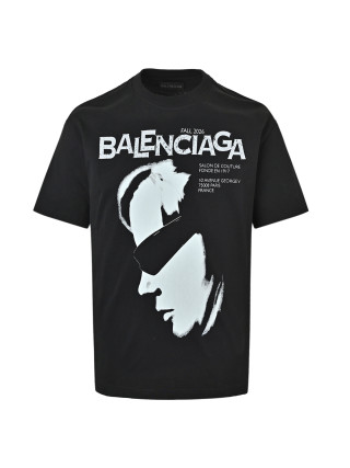 Balenciaga Graphic Print Black T-Shirt view 9