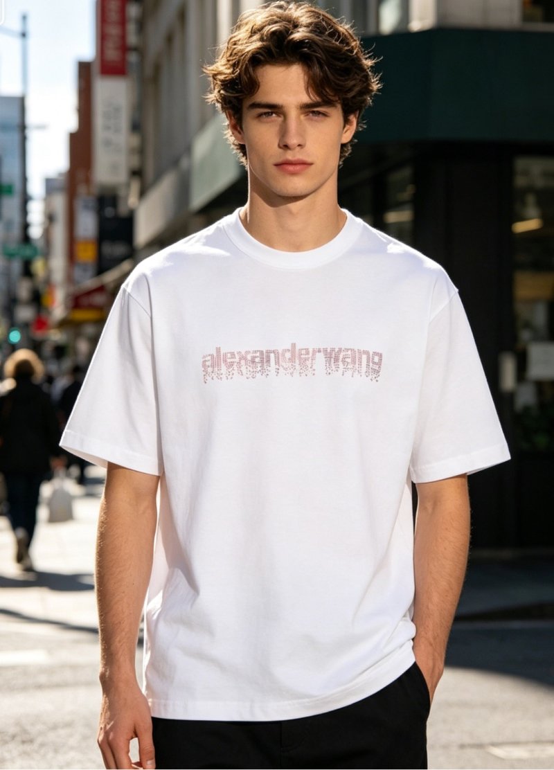 Alexander Wang White Logo T-Shirt