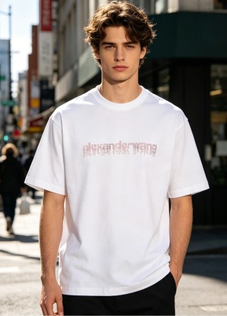Alexander Wang White Logo T-Shirt