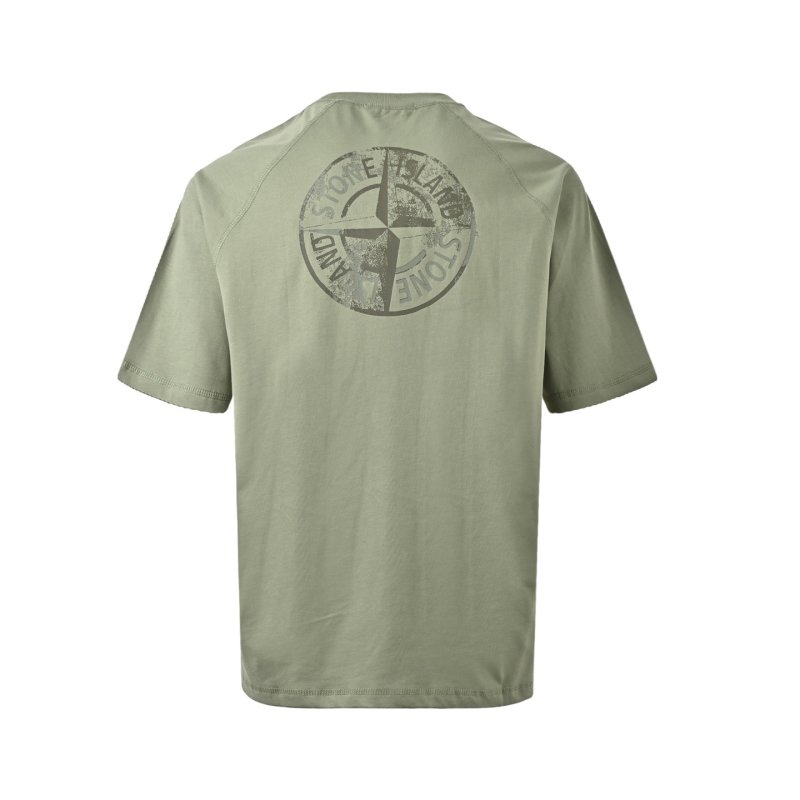 Stone Island Compass Logo Sage Green T-Shirt view