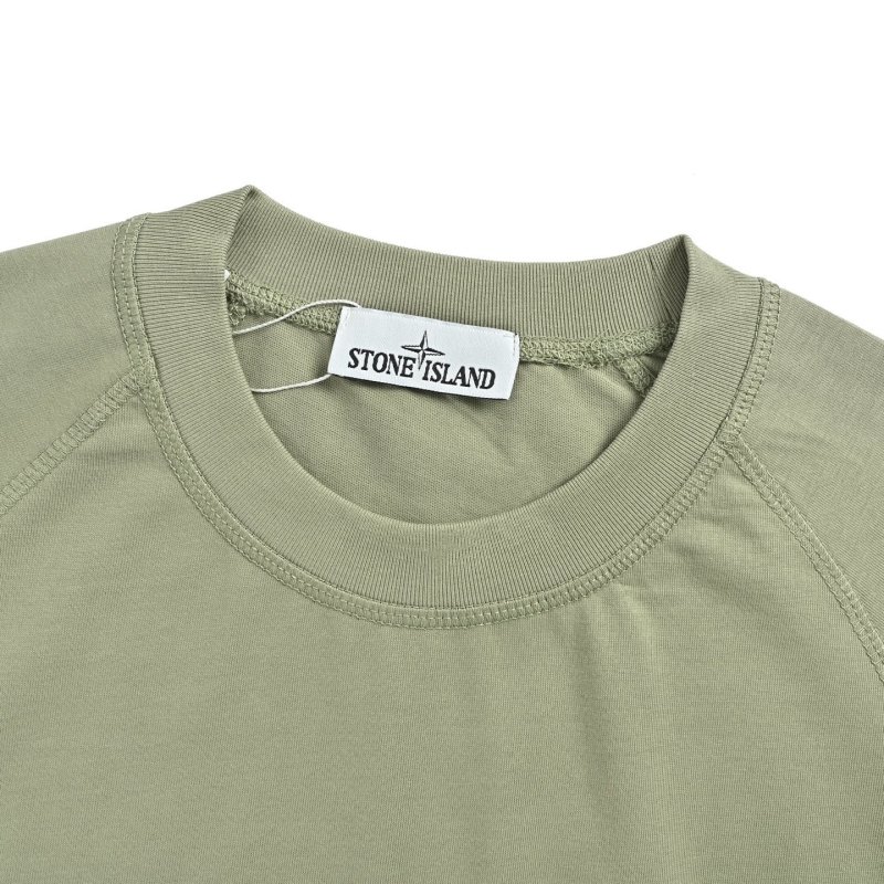 Stone Island Compass Logo Sage Green T-Shirt view