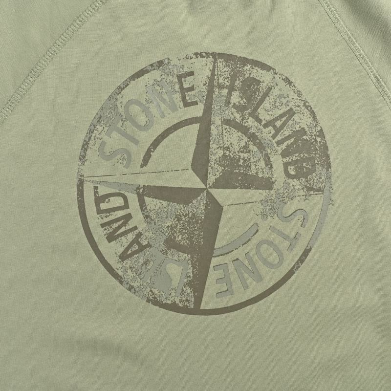 Stone Island Compass Logo Sage Green T-Shirt view
