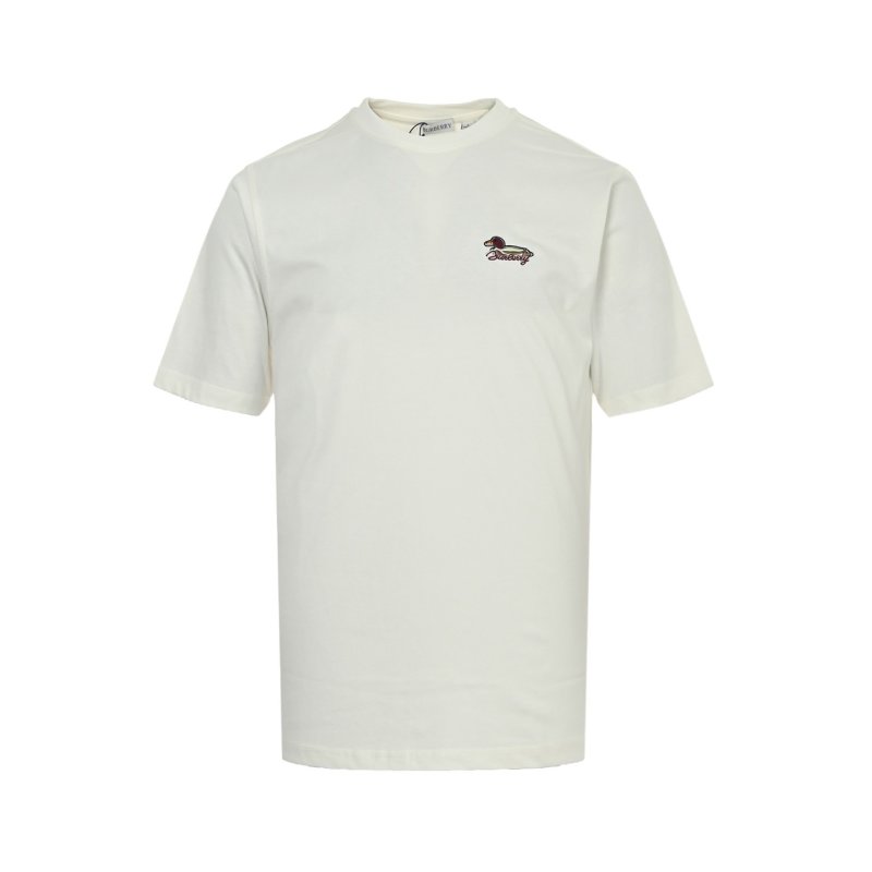White Embroidered Short Sleeve T-Shirt view