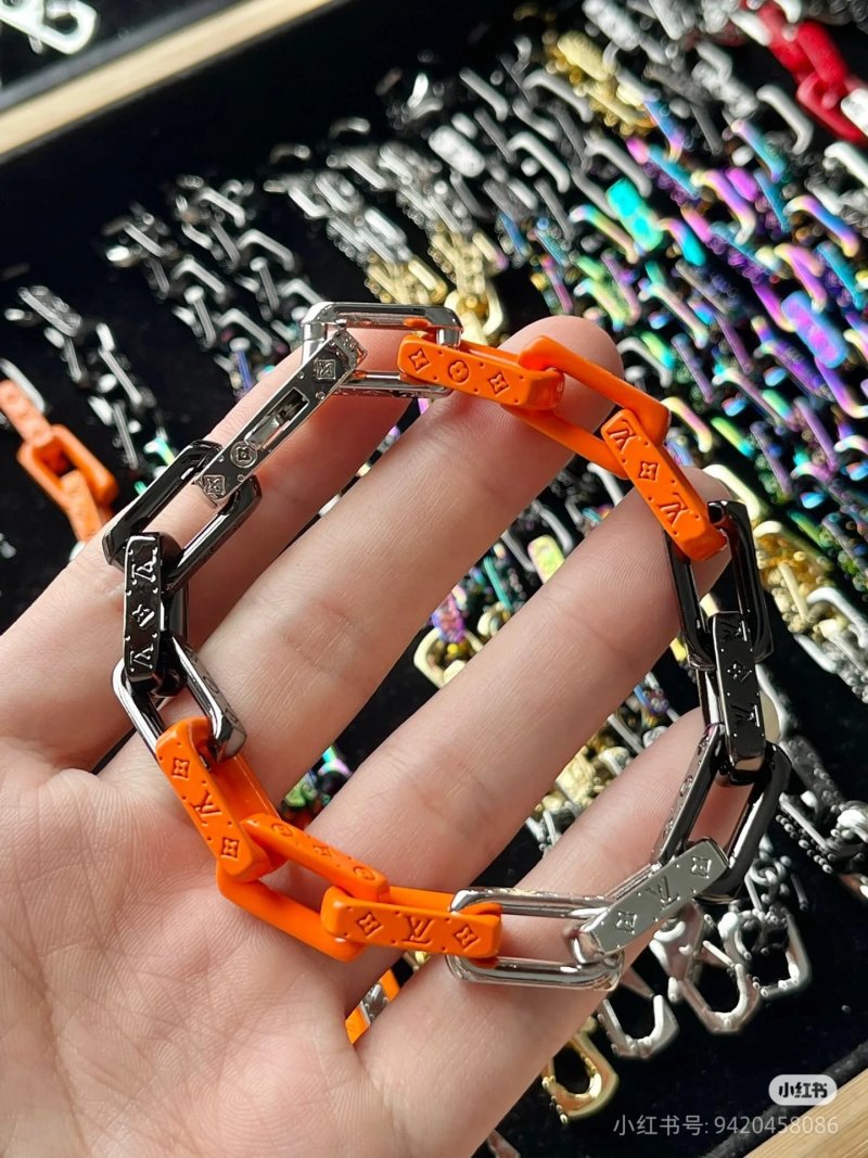 Louis Vuitton Monogram Chain Bracelet Orange