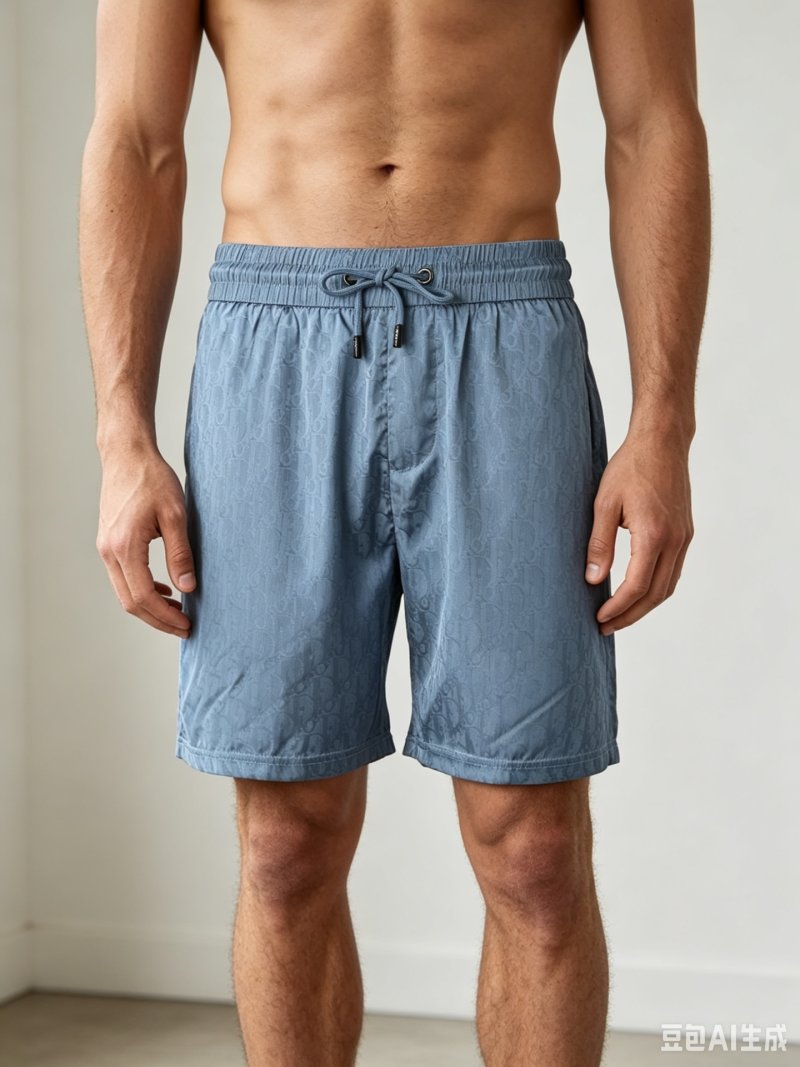 Nike Denim Drawstring Shorts Light Blue