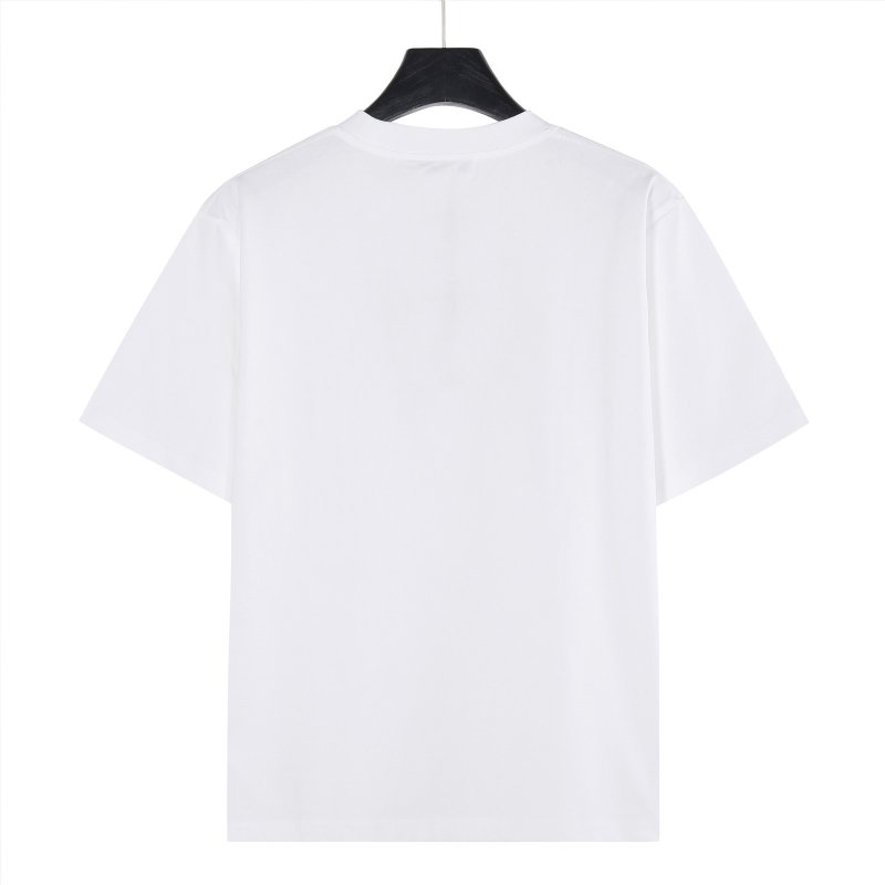 Balenciaga White Signature Graphic Short Sleeve T-Shirt view