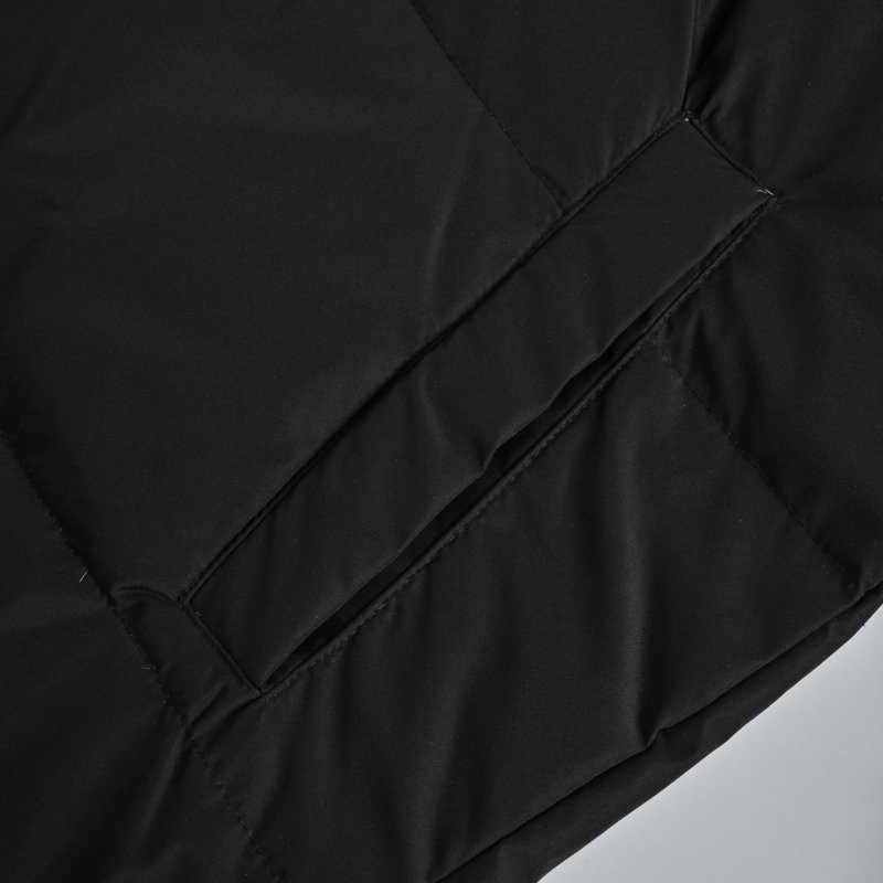 Adidas Black Down Puffer Jacket with White 3-Stripes view