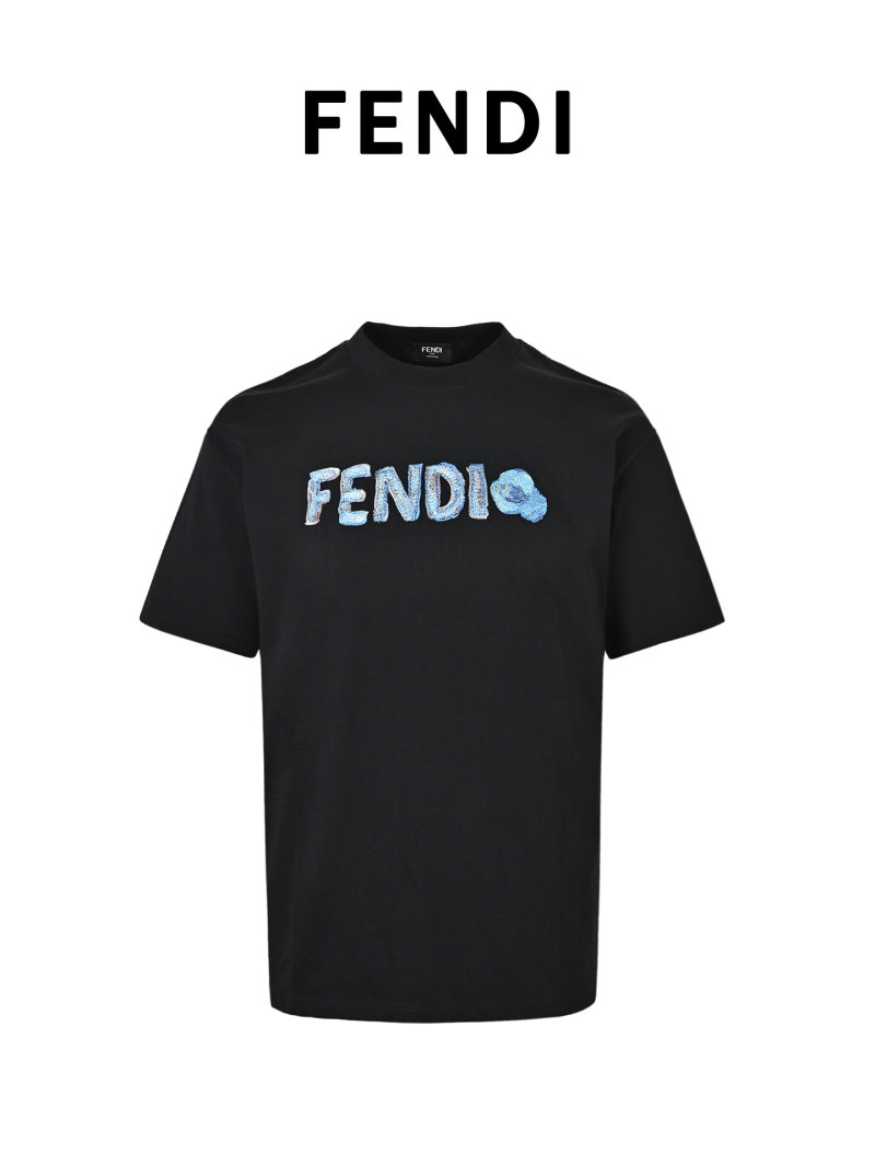 Fendi Logo Black T-Shirt view
