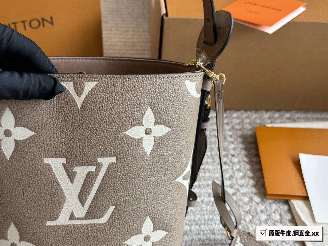 Louis Vuitton BB Monogram Canvas Bucket Bag Beige view