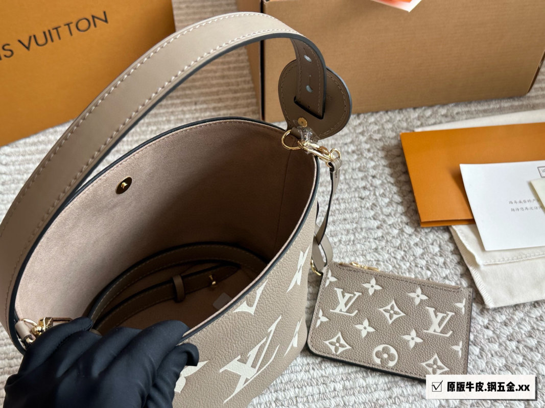 Louis Vuitton BB Monogram Canvas Bucket Bag Beige view