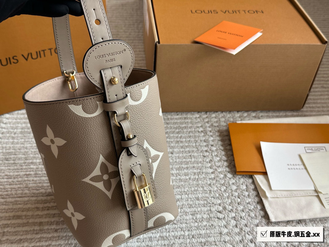 Louis Vuitton BB Monogram Canvas Bucket Bag Beige view