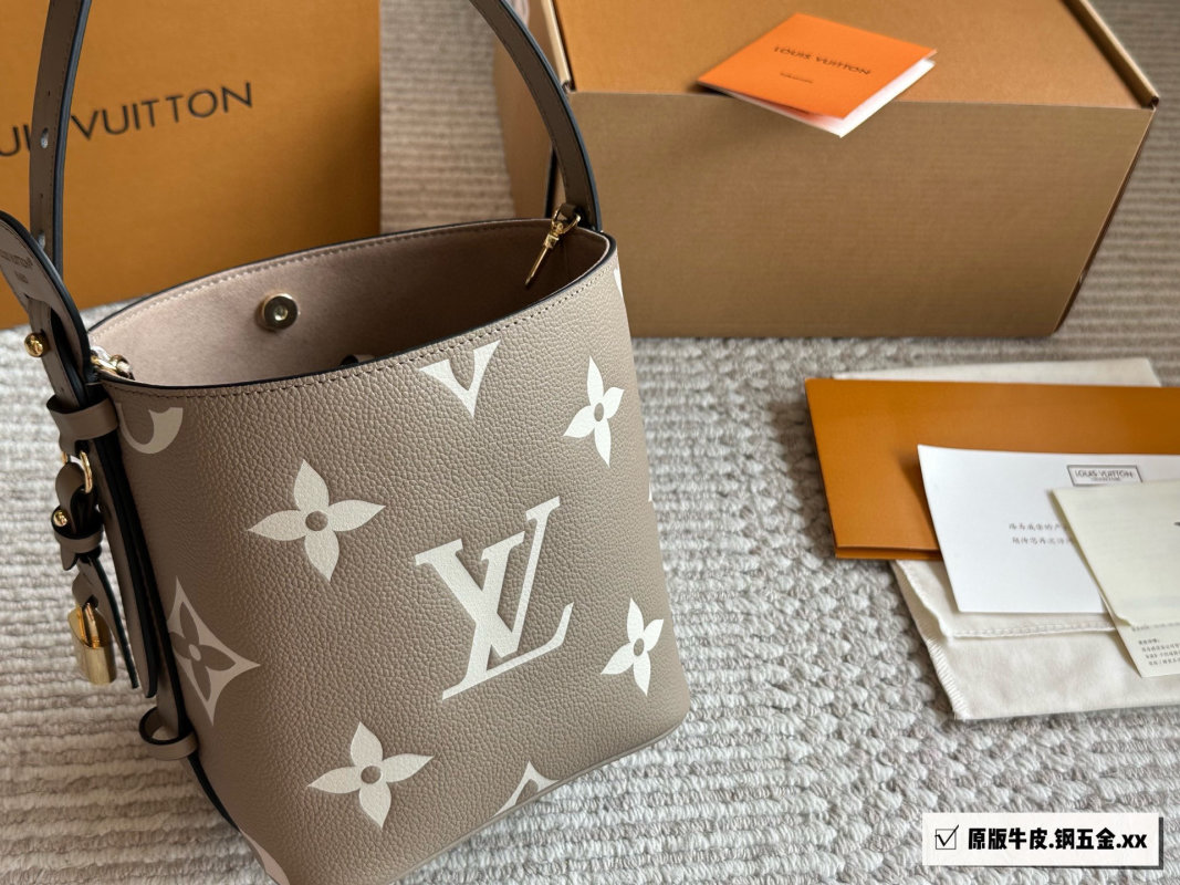 Louis Vuitton BB Monogram Canvas Bucket Bag Beige view