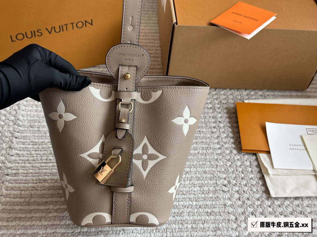 Louis Vuitton BB Monogram Canvas Bucket Bag Beige view