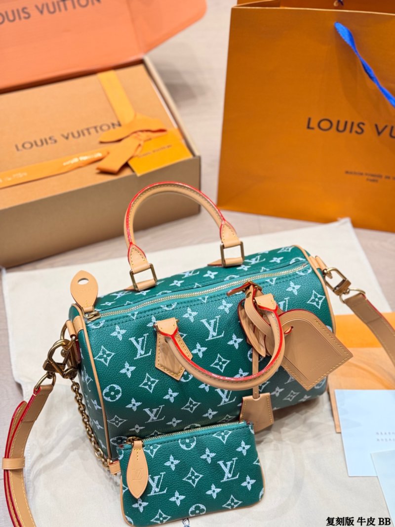 Louis Vuitton Speedy P209 Monogram Canvas Handbag - Green view