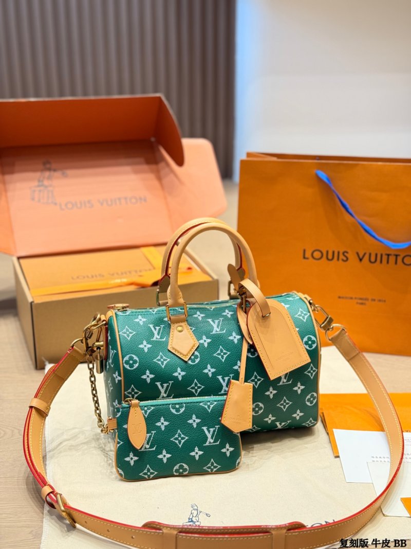 Louis Vuitton Speedy P209 Monogram Canvas Handbag - Green view