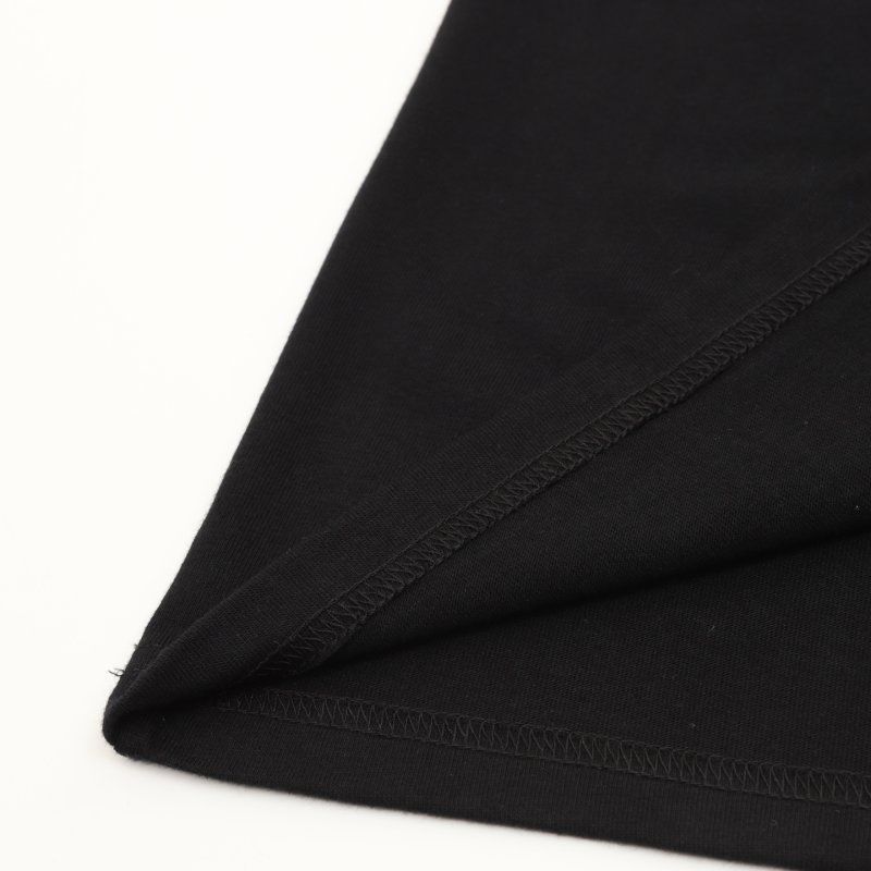 Black Minimalist Short Sleeve T-Shirt with Small Logo view