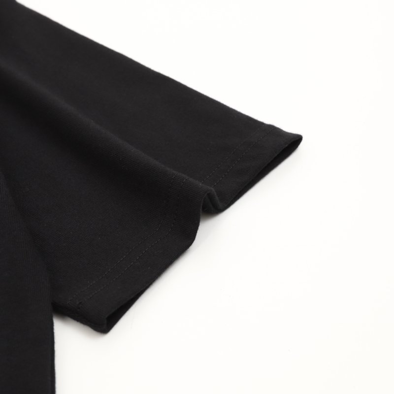 Black Minimalist Short Sleeve T-Shirt with Small Logo view