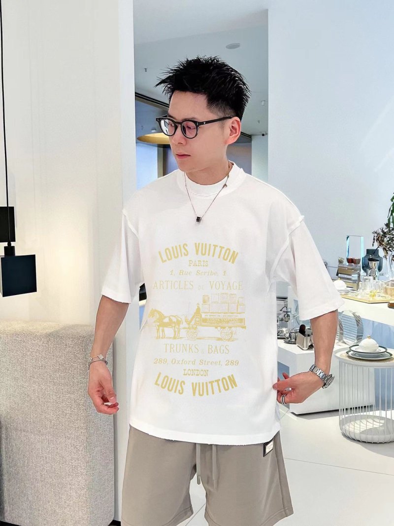 Louis Vuitton Articles de Voyage White T-Shirt