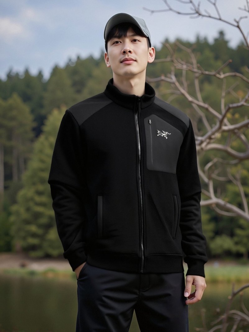 Arc'teryx Black Technical Zip Jacket
