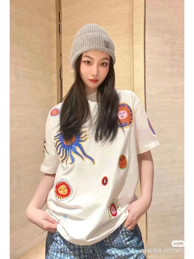Colorful Graphic Print White Short Sleeve T-Shirt view