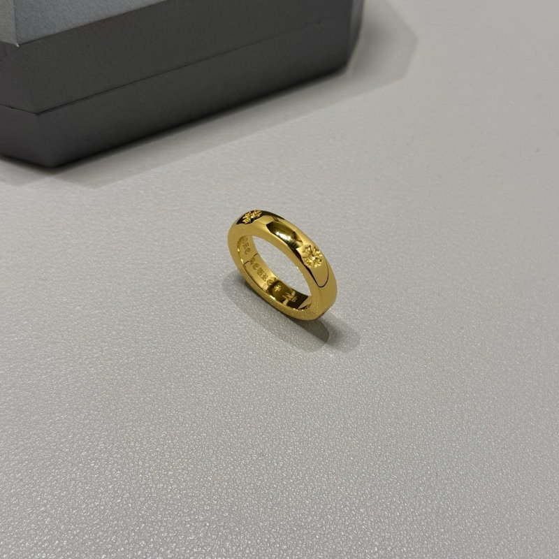 Chrome Hearts 22K Gold Cross Flower Ring view