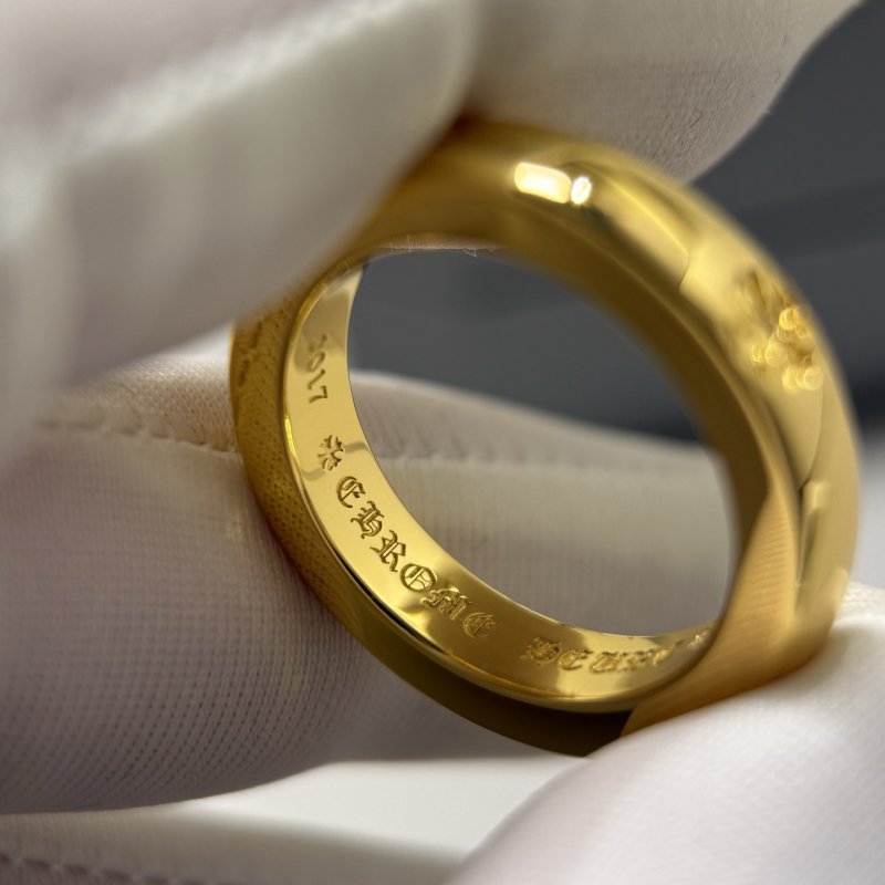 Chrome Hearts 22K Gold Cross Flower Ring view
