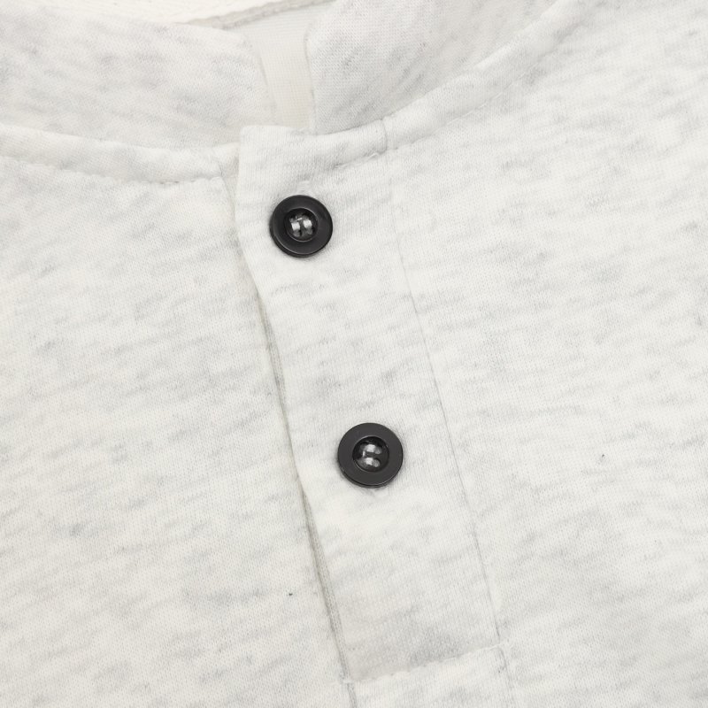 Stone Island Henley Short Sleeve T-Shirt Light Grey view