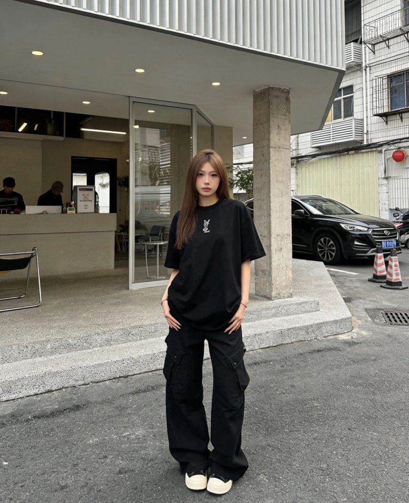 YSL Black Logo T-Shirt view