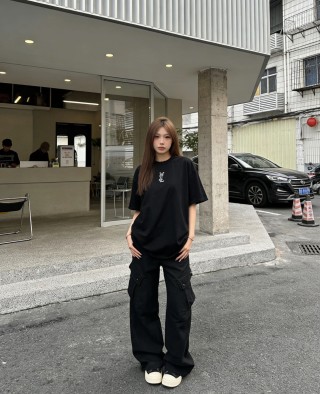 YSL Black Logo T-Shirt view 2