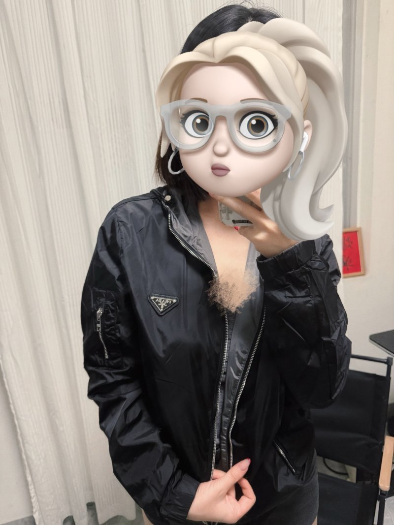 Prada Black Nylon Zip-Up Jacket view