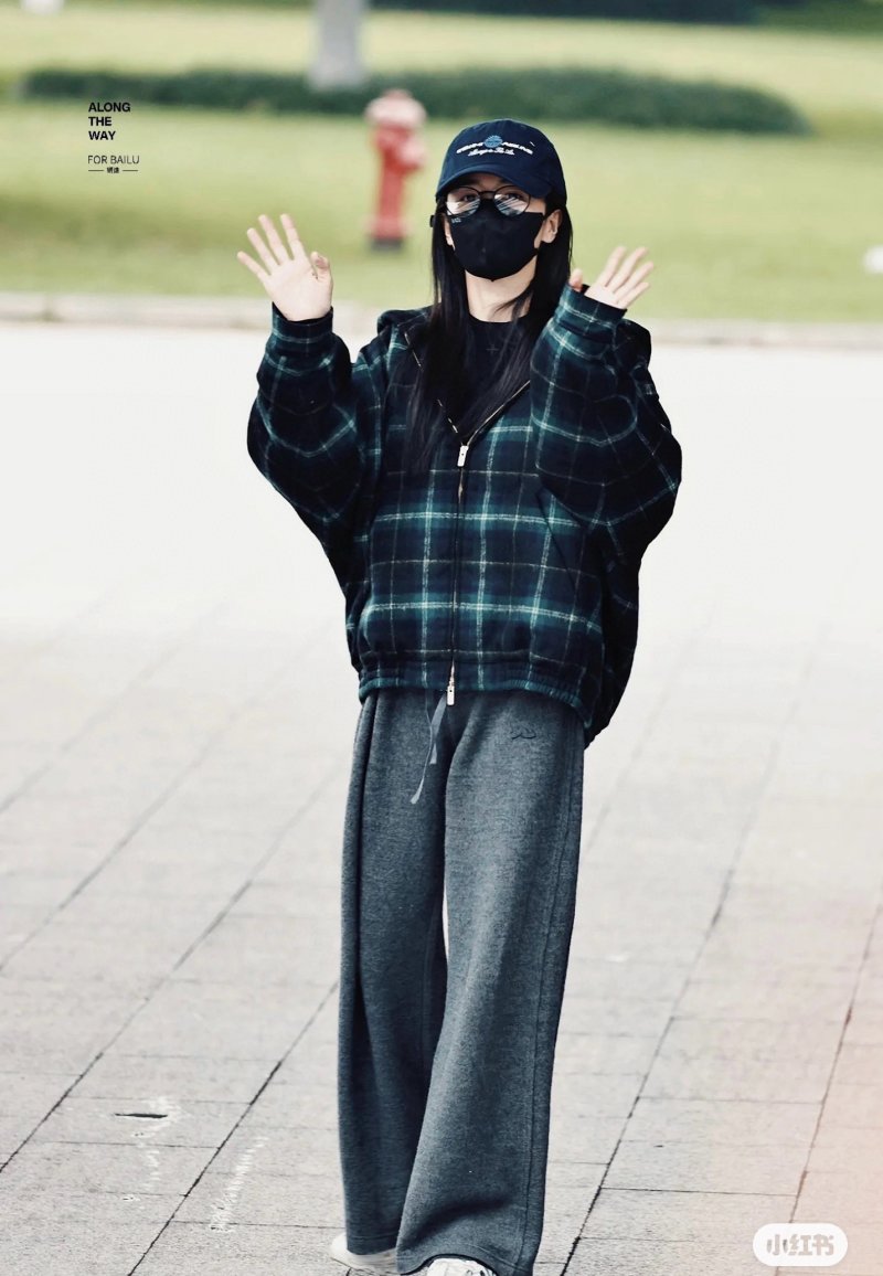 Teal Plaid Zip-Up Jacket view