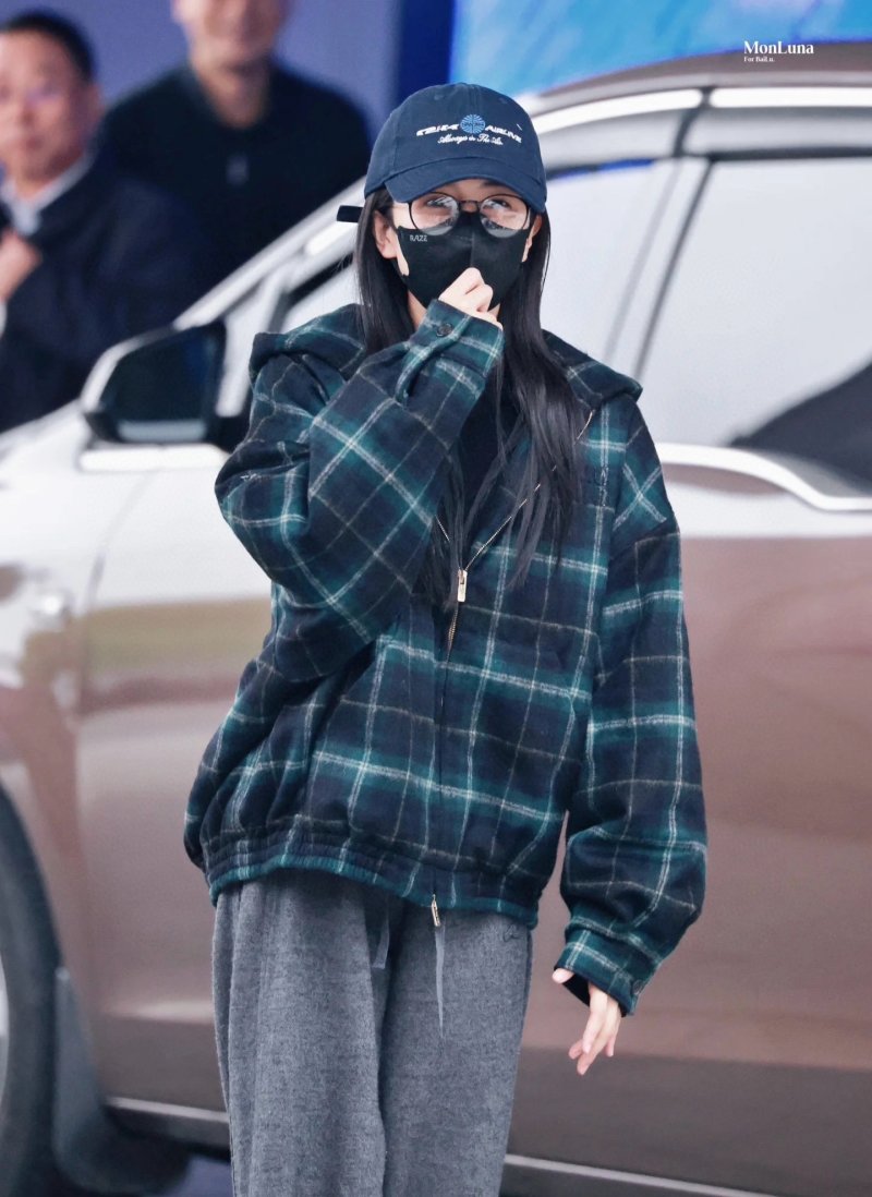 Teal Plaid Zip-Up Jacket view