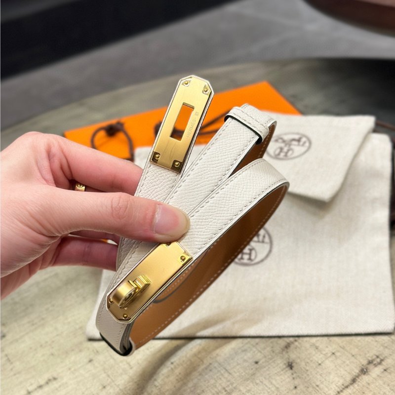 Hermès Kelly 1.8 Cream Epsom Leather Belt view