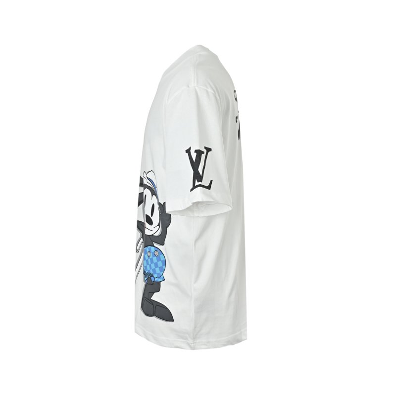 Louis Vuitton White Cartoon Character Graphic T-Shirt view