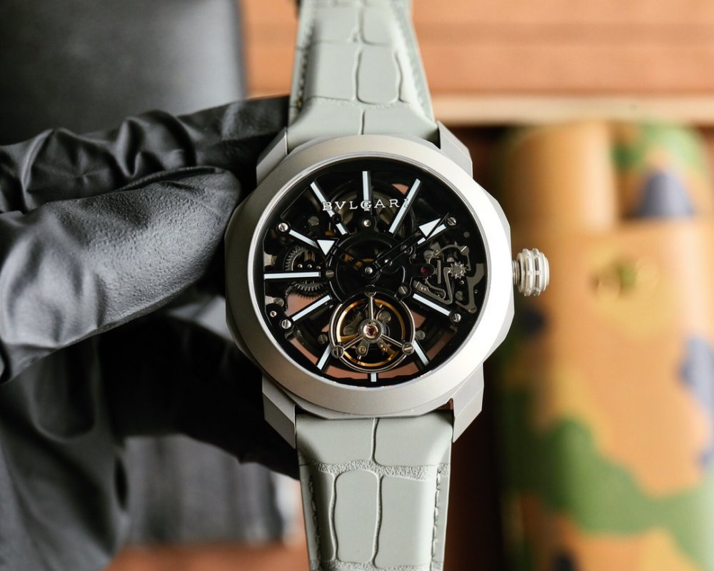 Bulgari Octo Roma Skeleton Automatic Watch 44mm White