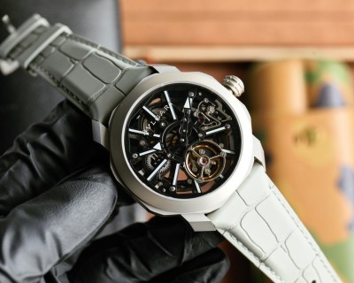 Bulgari Octo Roma Skeleton Automatic Watch 44mm White view 2