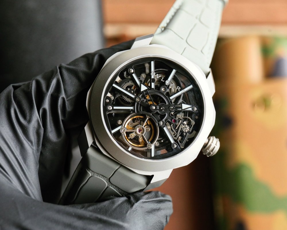 Bulgari Octo Roma Skeleton Automatic Watch 44mm White view