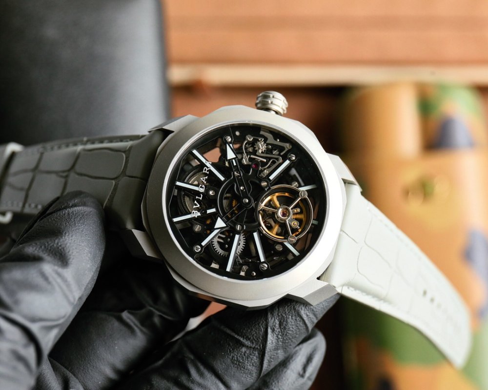Bulgari Octo Roma Skeleton Automatic Watch 44mm White view