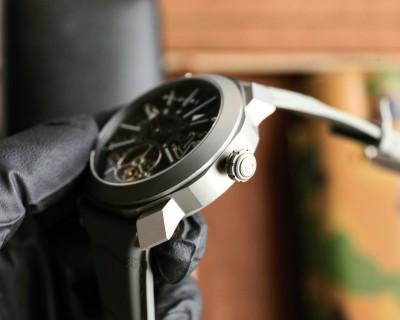 Bulgari Octo Roma Skeleton Automatic Watch 44mm White view 5