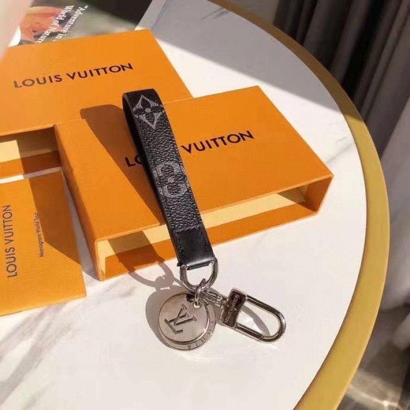 Louis Vuitton Monogram Eclipse Dragone Keychain Black view