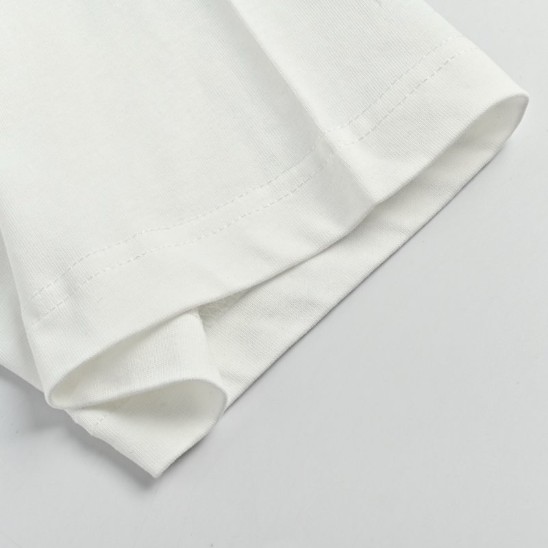 AMI Panda Embroidery Short Sleeve T-Shirt White view