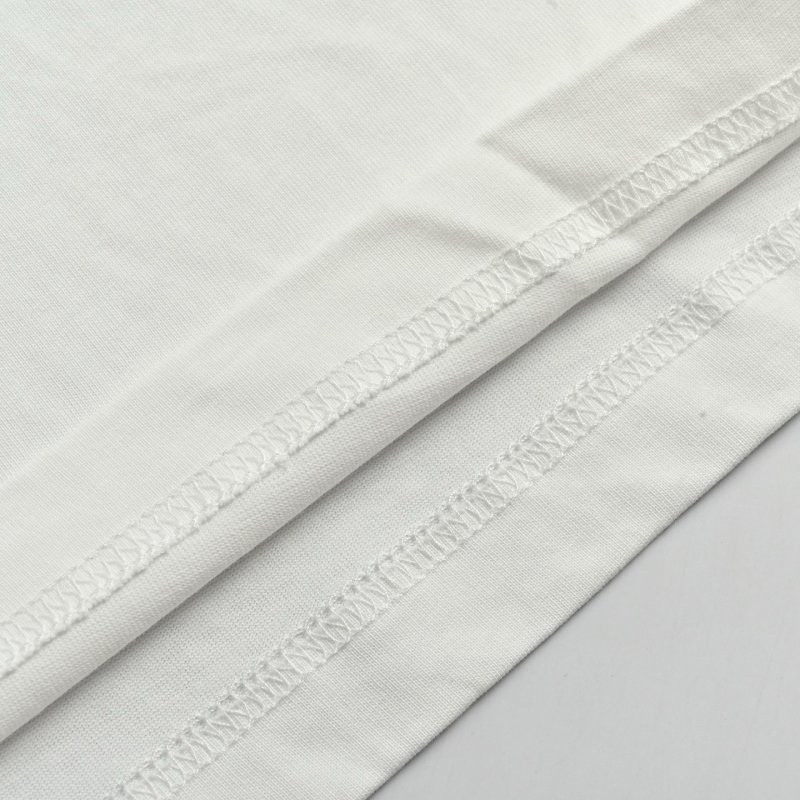 AMI Panda Embroidery Short Sleeve T-Shirt White view